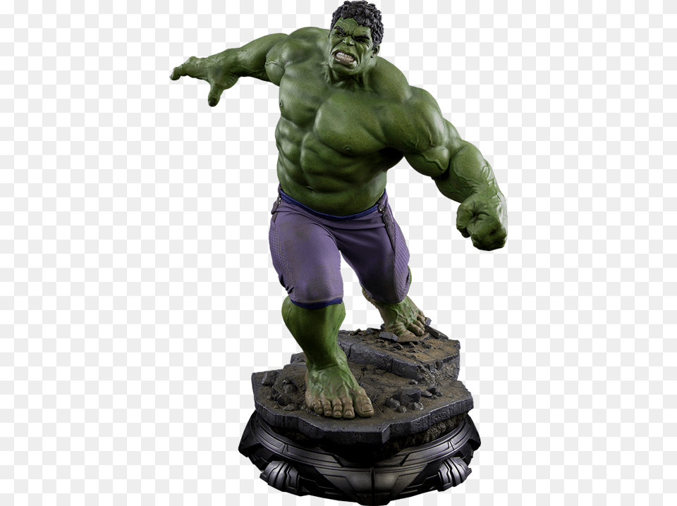 Hulk Avengers Hulk Sideshow Maquette Avengers Age Of Ultron, Figurine, Adult, Male, Man Png Image