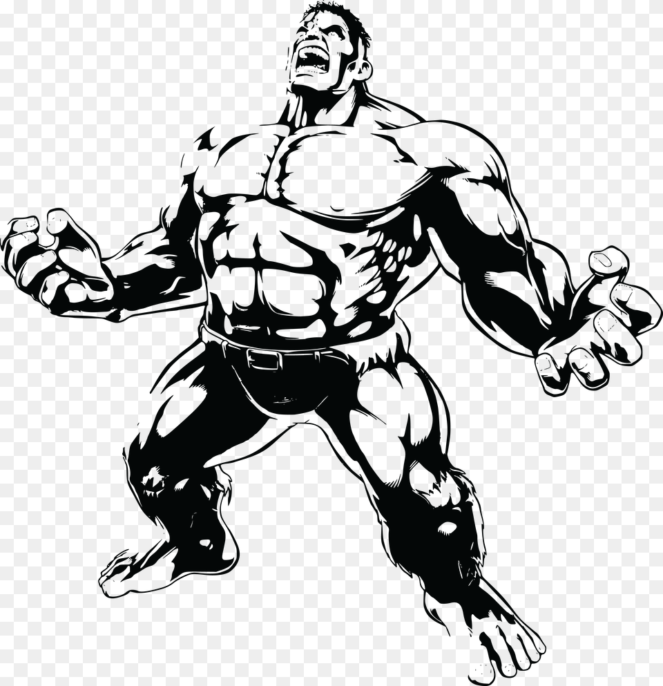 Hulk Drawing Clip Art Hulk Clipart Black And White, Cross, Symbol Png