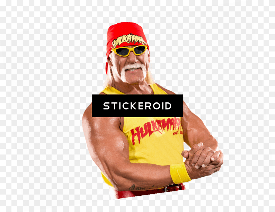 Hulk Hogan Wwe Transparent Hulk Hogan Mustache, Accessories, Person, Sunglasses, Hand Png