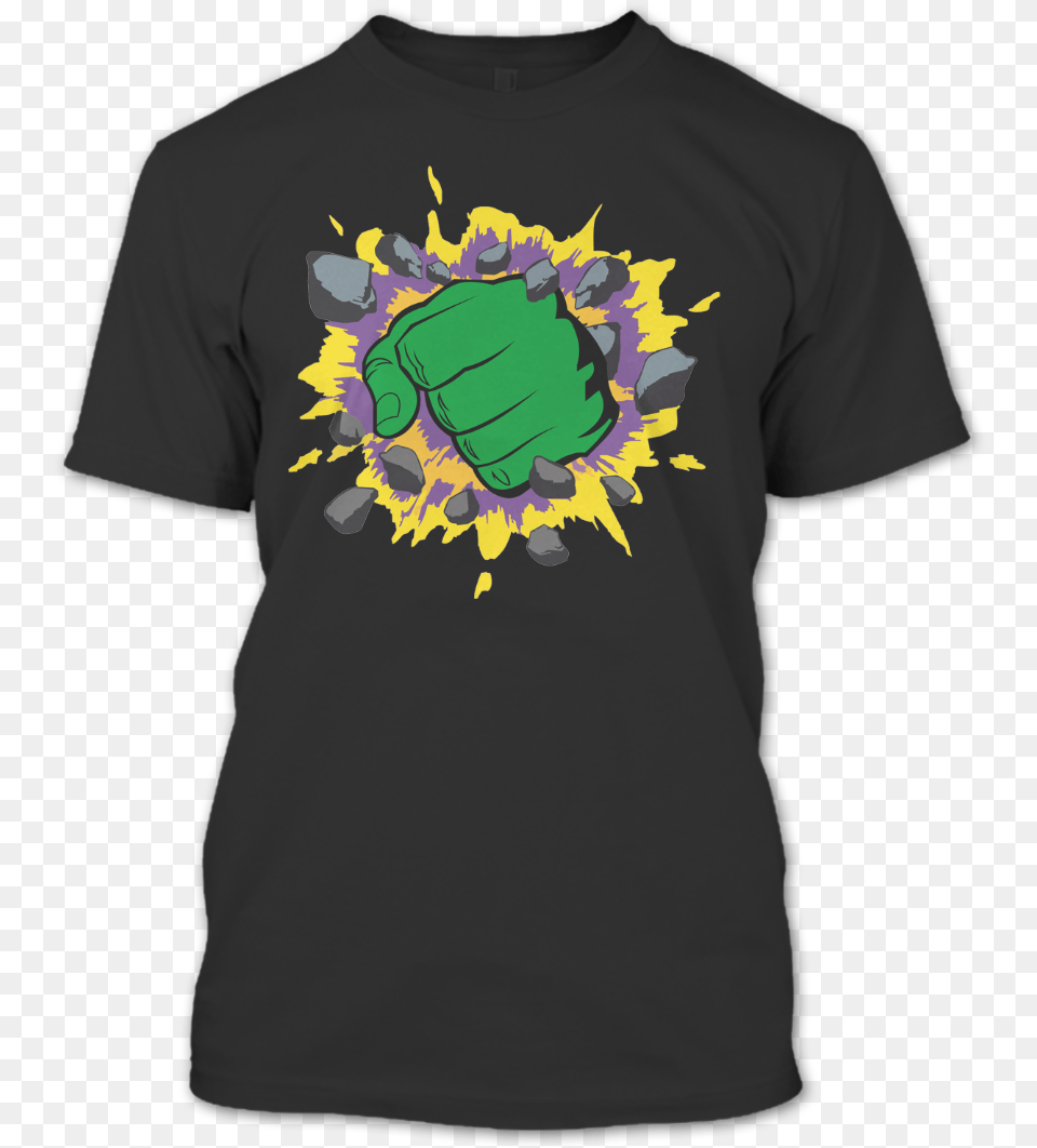 Hulk Logo A Black Tshirt With The Shopify Logo T Gardening Tshirt, Body Part, Clothing, Hand, Person Free Transparent Png