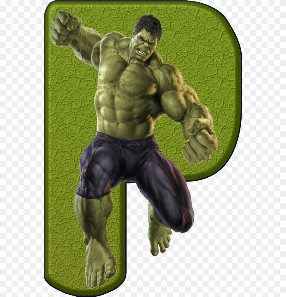 Hulk P Letra L De Superheroes, Adult, Male, Man, Person Free Transparent Png