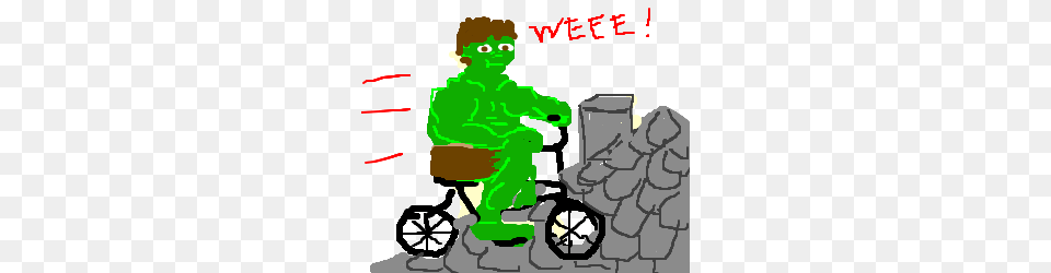 Hulk Ride A Bicycle On A Grey Slate Roof Drawing, Baby, Person, Book, Publication Png