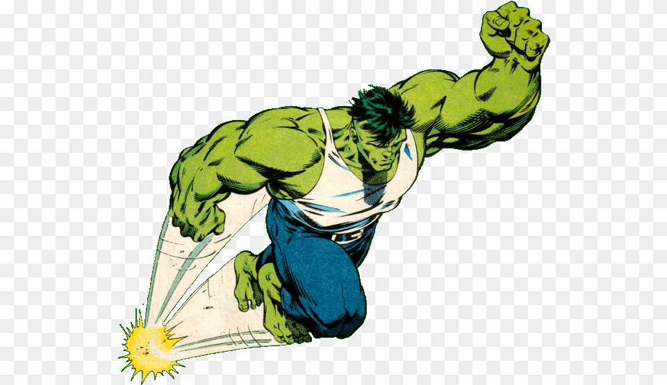 Hulk Saltando Comic, Adult, Male, Man, Person Free Transparent Png