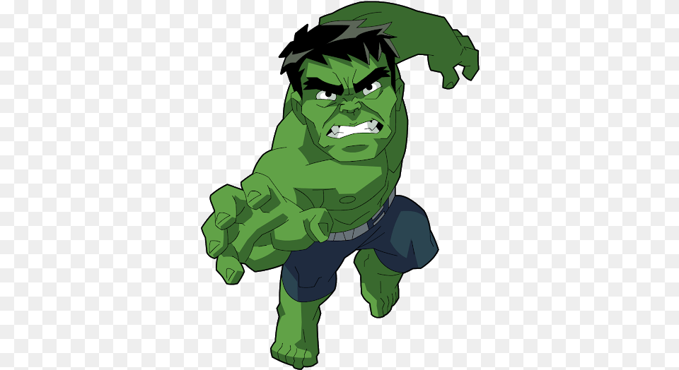 Hulk Smash Cartoon Mini Hulk, Green, Baby, Person, Face Png Image