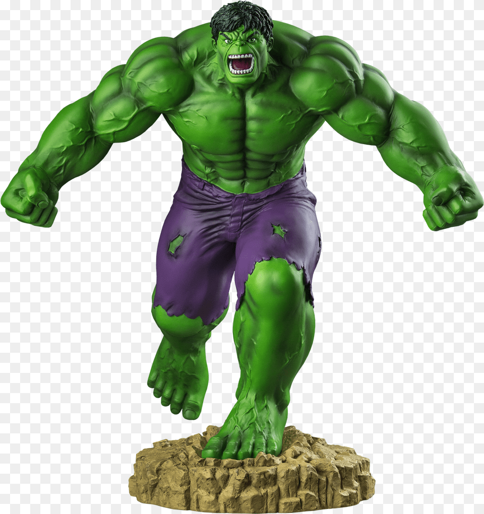 Hulk Statue Icon Collectables, Green, Adult, Male, Man Free Png Download