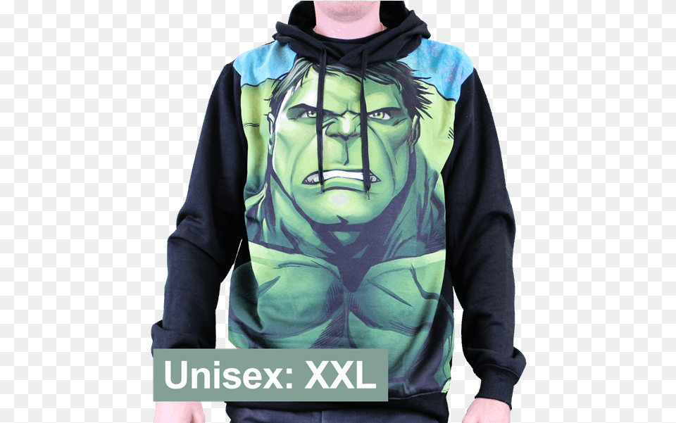 Hulk Unisex Hoodie Hoodie, Clothing, Knitwear, Sweater, Sweatshirt Png Image