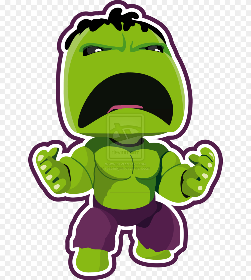 Hulk Vector The Incredible, Green, Purple, Sticker, Baby Png Image
