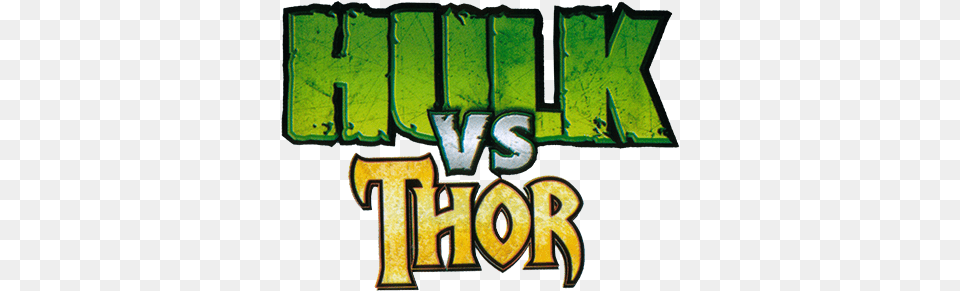 Hulk Vs Hulk Vs Thor Logo, Text, Cross, Symbol, Number Png Image