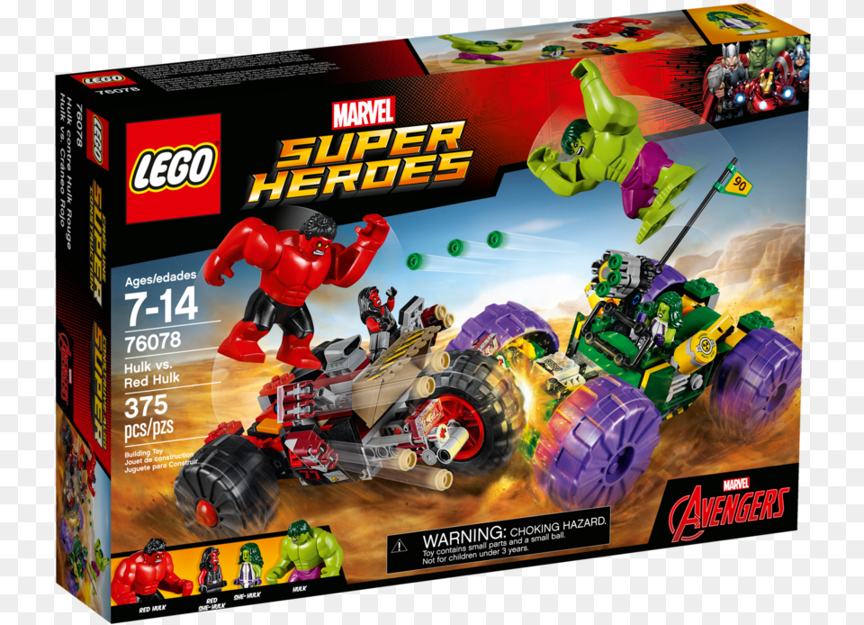 Hulk Vs Red Hulk Lego Set, Machine, Wheel, Person, Baby Free Png Download