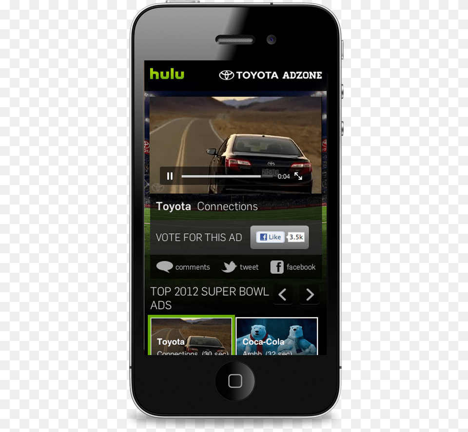 Hulu Ad On Mobile, Phone, Electronics, Mobile Phone, Vehicle Png