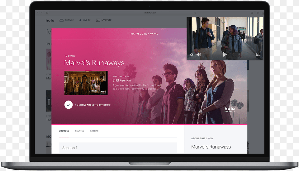 Hulu Also Improved The Search Function And Made Its Hulu, File, Adult, Person, Woman Png Image