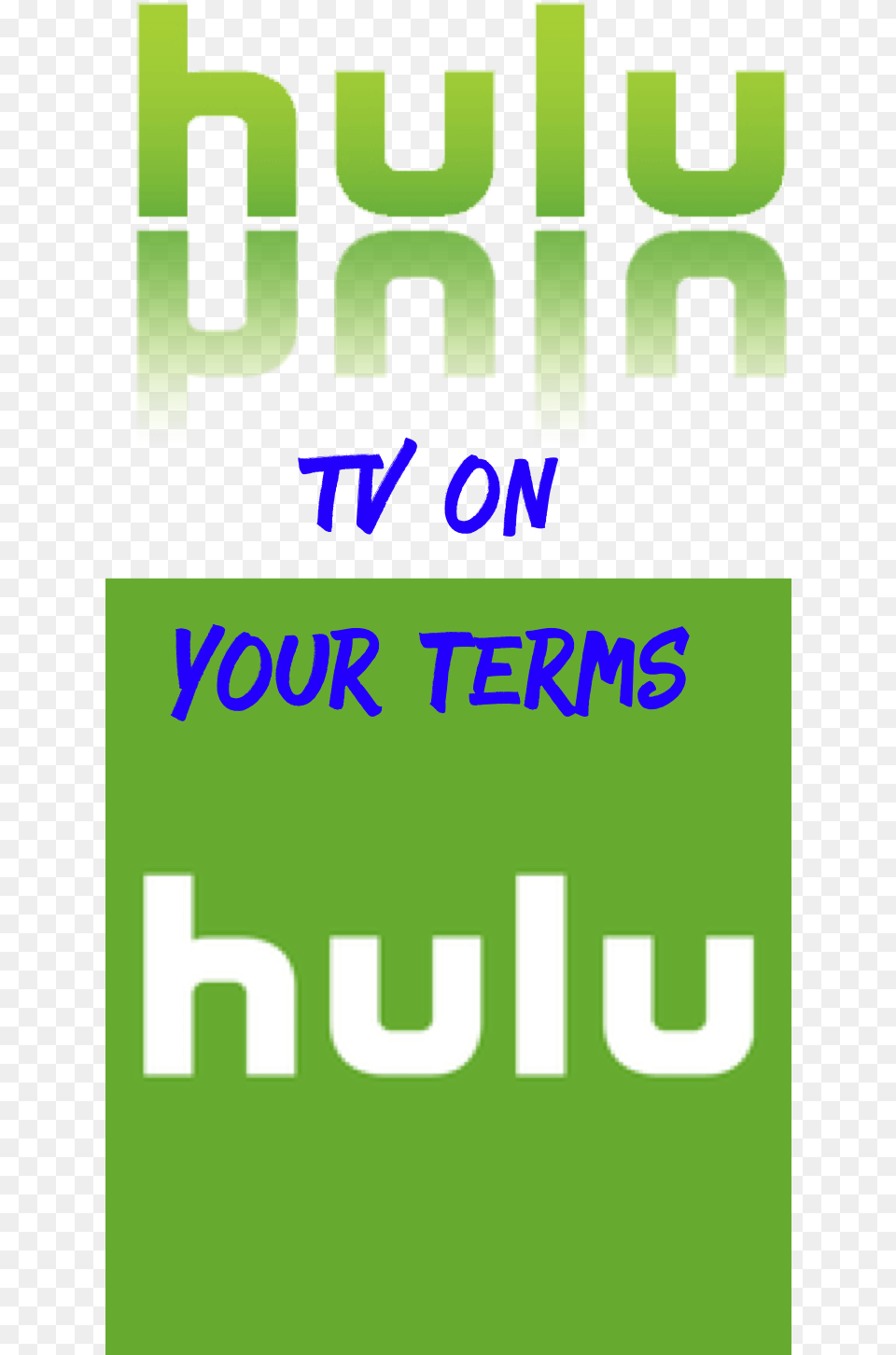 Hulu App Logo Poster, Book, Green, Publication, Advertisement Free Png