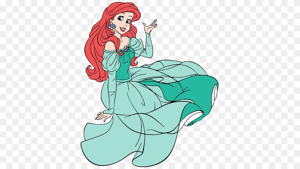 Human Ariel Clip Art Disney Clip Art Galore, Book, Comics, Publication, Drawing Free Png Download