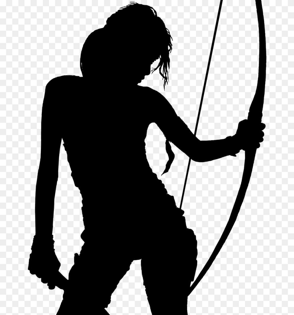 Human Behavior Clip Art Silhouette Line Field Archery, Gray Free Transparent Png