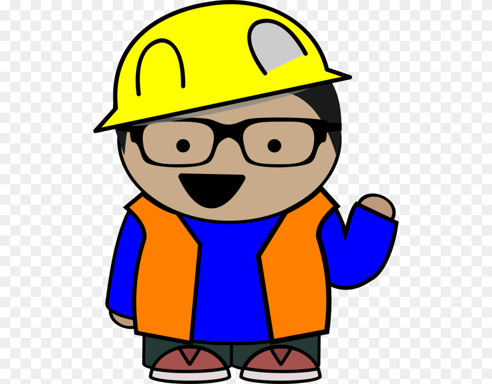 Human Behaviorartworkyellow Glasses Cartoon, Clothing, Hardhat, Helmet, Baby Free Png Download