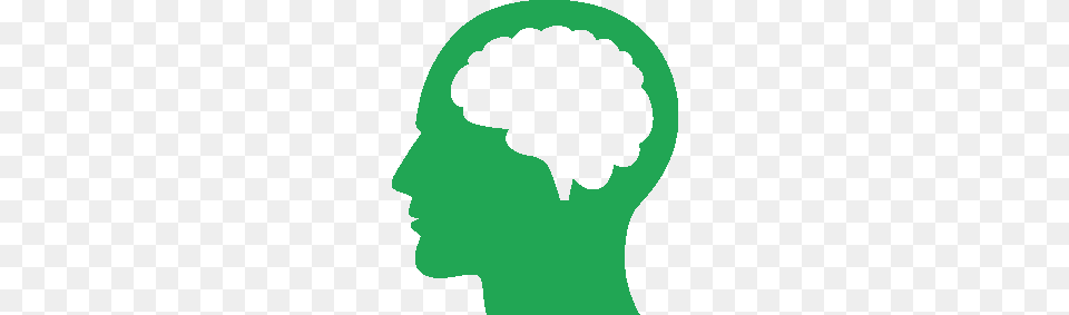 Human Bran Green, Head, Person, Silhouette, Face Free Transparent Png
