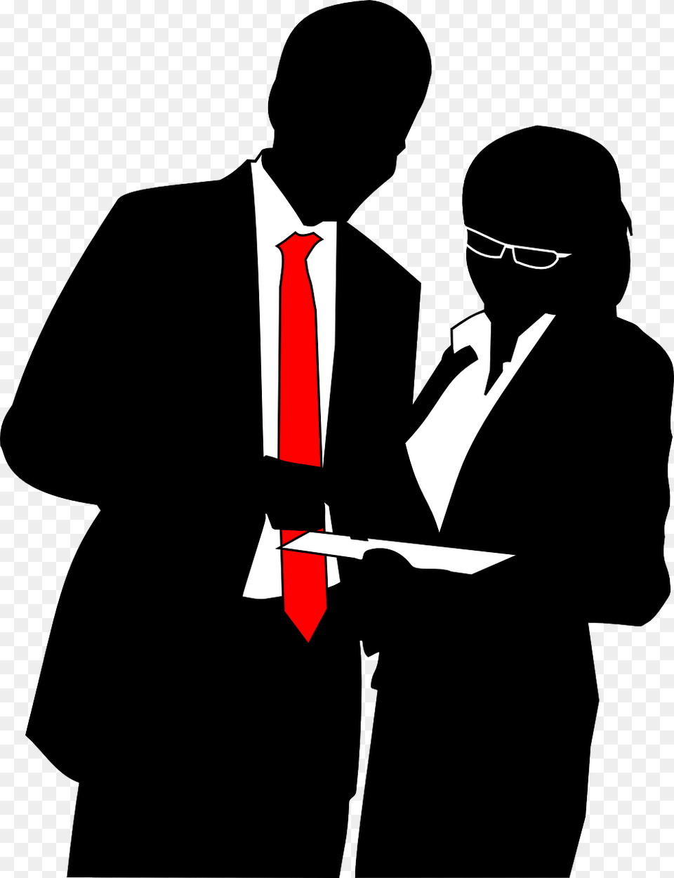 Human Business Woman And Man Silhouette, Stencil, Male, Adult, Person Png