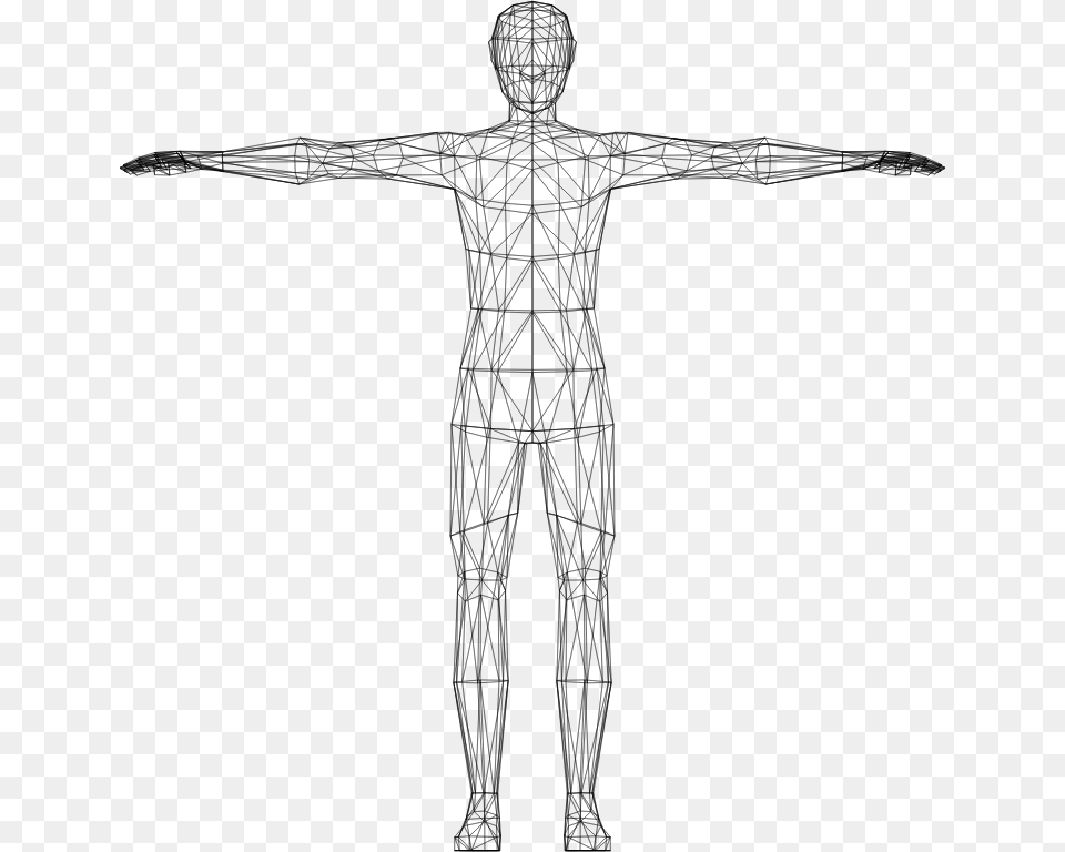 Human Clipart Blank Body Transparent Human Body Clipart, Gray Png Image