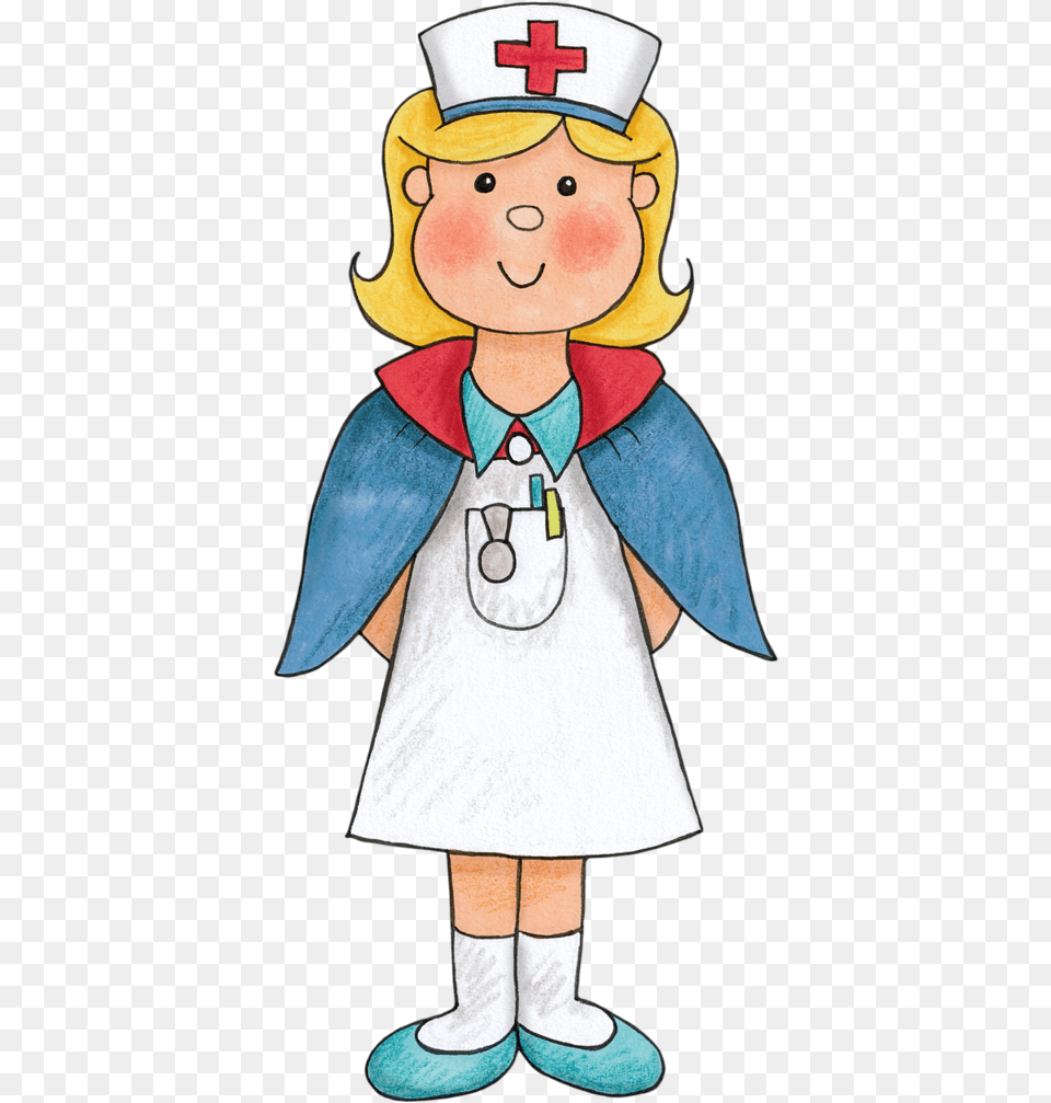 Human Clipart Nurse Community Helpers Clipart, Person, Face, Head, Cartoon Png Image