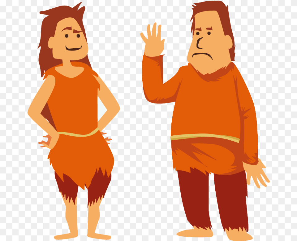 Human Clipart Stone Age Man Cartoon Stone Age Man, Adult, Baby, Female, Person Free Png