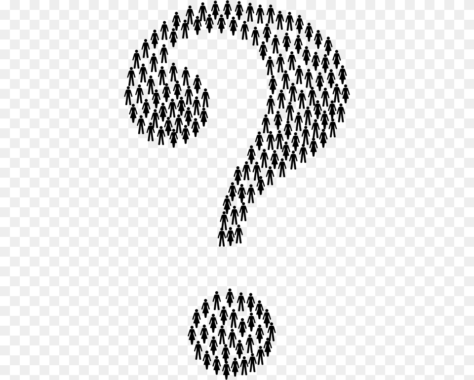 Human Confusion Art Question Mark, Gray Free Png