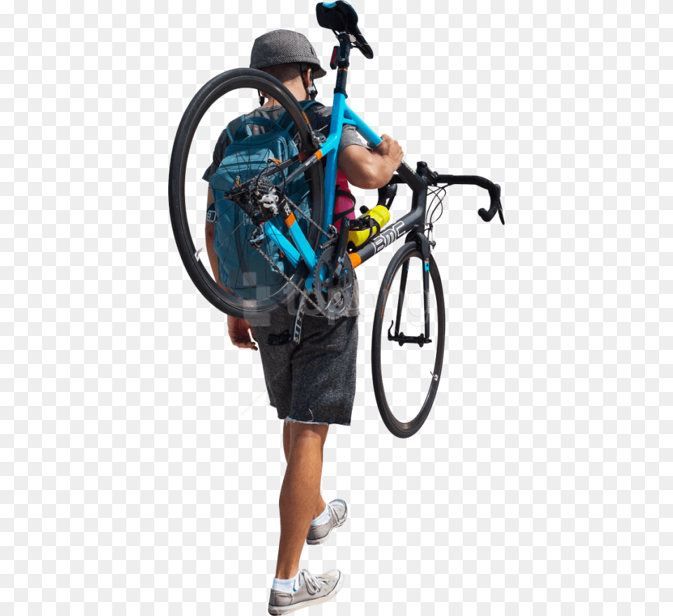 Human Cycling Background Image Cut Out Man Bike, Person, Shorts, Clothing, Vehicle Free Transparent Png