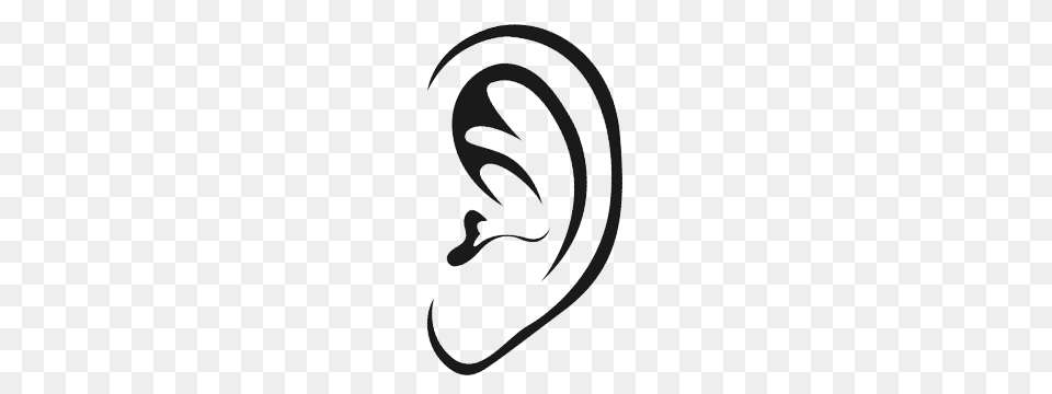 Human Ears Clipart Black And White, Body Part, Ear, Animal, Fish Free Transparent Png