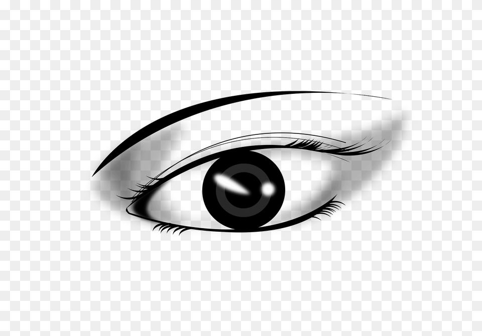 Human Eye Black And White Clipart, Contact Lens Png