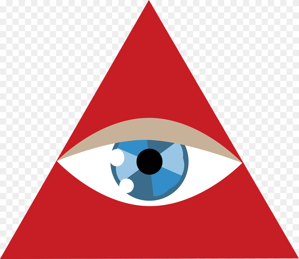Human Eye Inside A Red Triangle Clipart, Rocket, Weapon Free Transparent Png