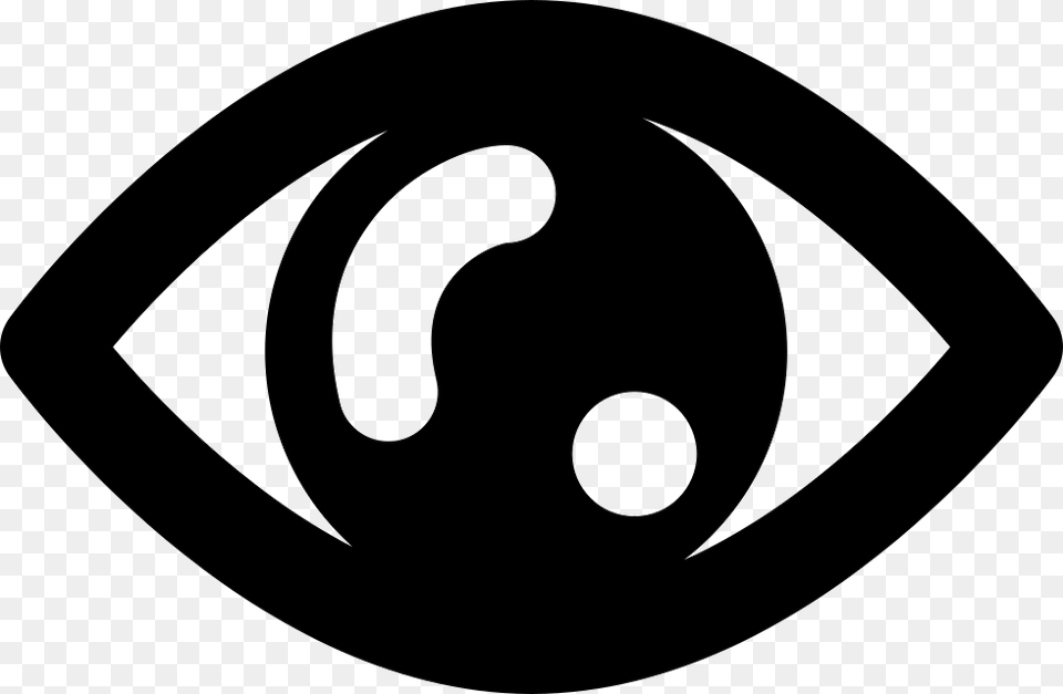 Human Eye Shape Modelo De Seguridad Ciudadana, Stencil, Symbol, Logo Free Png