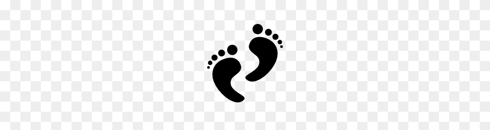 Human Feet Footprints Pngicoicns Icon Download, Gray Png Image
