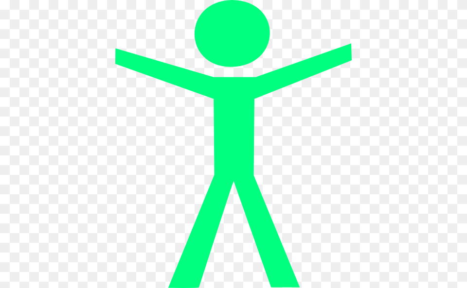 Human Figure Hands Open Green Clip Art, Cross, Symbol, Sign Free Transparent Png