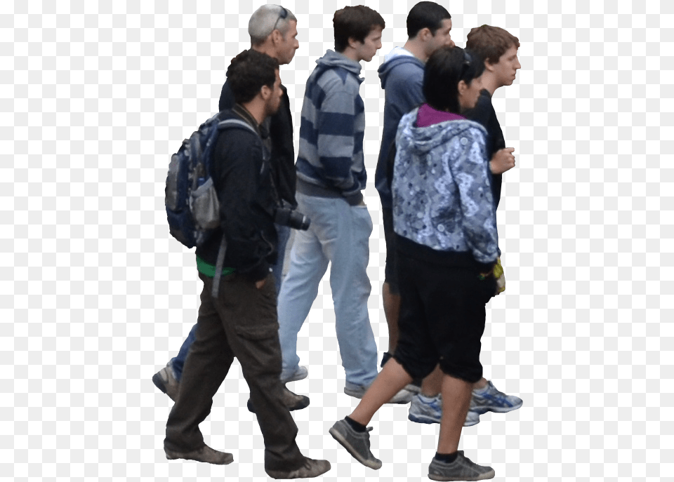 Human Figure Photoshop Group Of People Walking, Person, Bag, Clothing, Pants Png Image