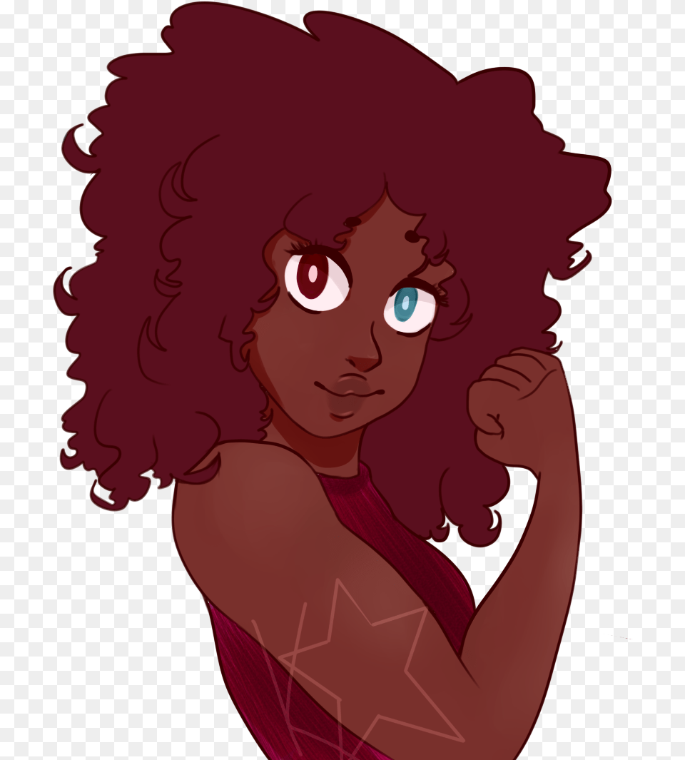 Human Garnet Warmupher Hair Is So Fun To Draw Human Garnet Steven Universe, Portrait, Face, Photography, Head Png Image