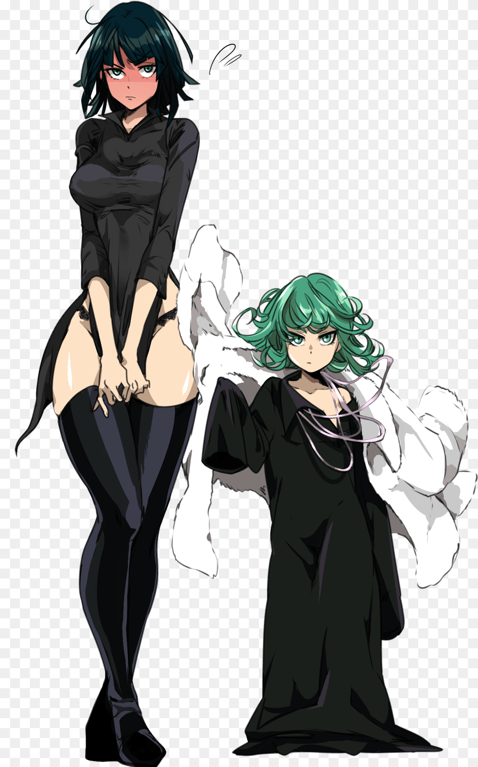 Human Hair Color Anime Fictional Character Black Hair One Punch Man Tatsumaki Sister, Adult, Publication, Person, Woman Free Png