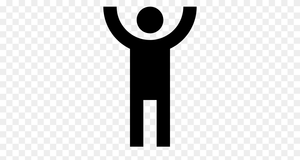 Human Handsup Human Man Icon With And Vector Format For Gray Free Png