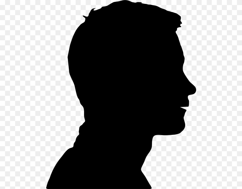 Human Head Face Silhouette Brain, Gray Free Transparent Png