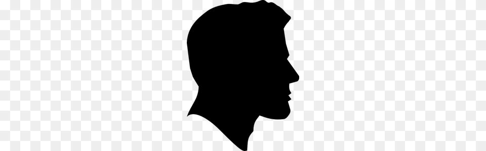 Human Head Profile Clip Art, Gray Free Png Download