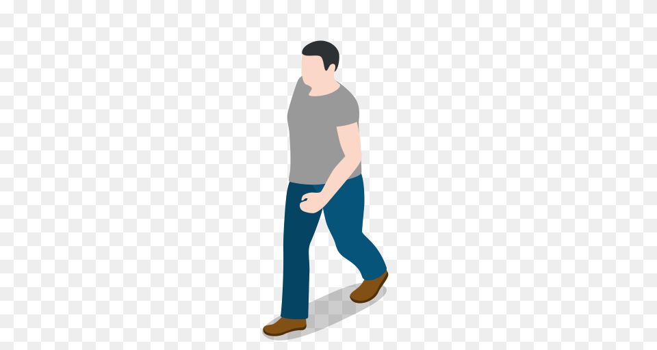 Human Male Man People Person User Walking Icon, Clothing, Pants, Adult, Standing Free Png Download