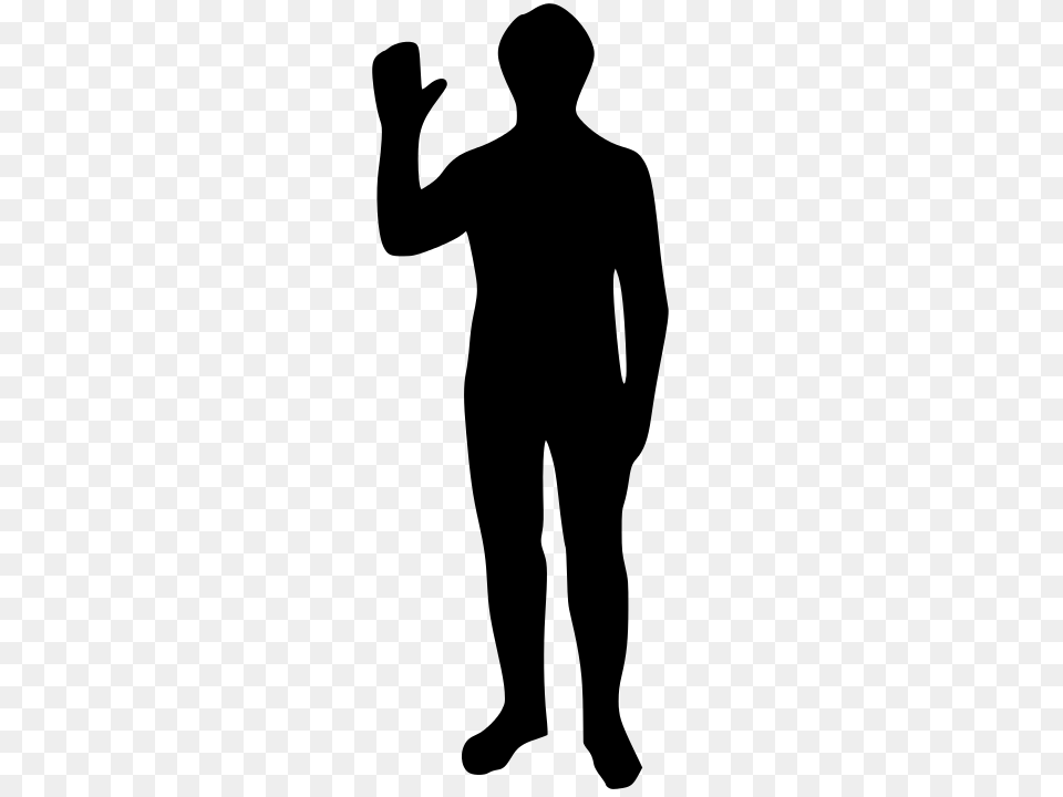 Human Outline, Gray Free Png Download