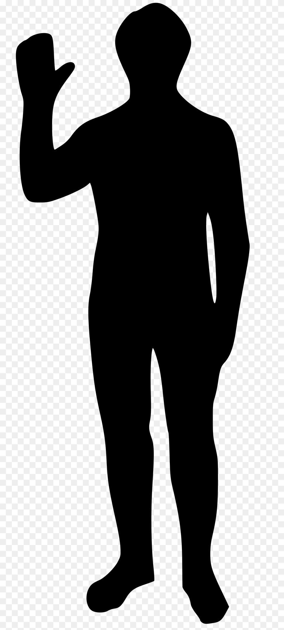 Human Outline, Gray Free Transparent Png