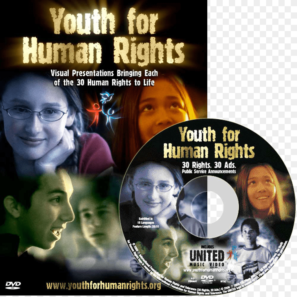 Human Rights Public Service Announcements Now Playing Youth For Human Rights Booklet, Baby, Person, Woman, Teen Free Transparent Png