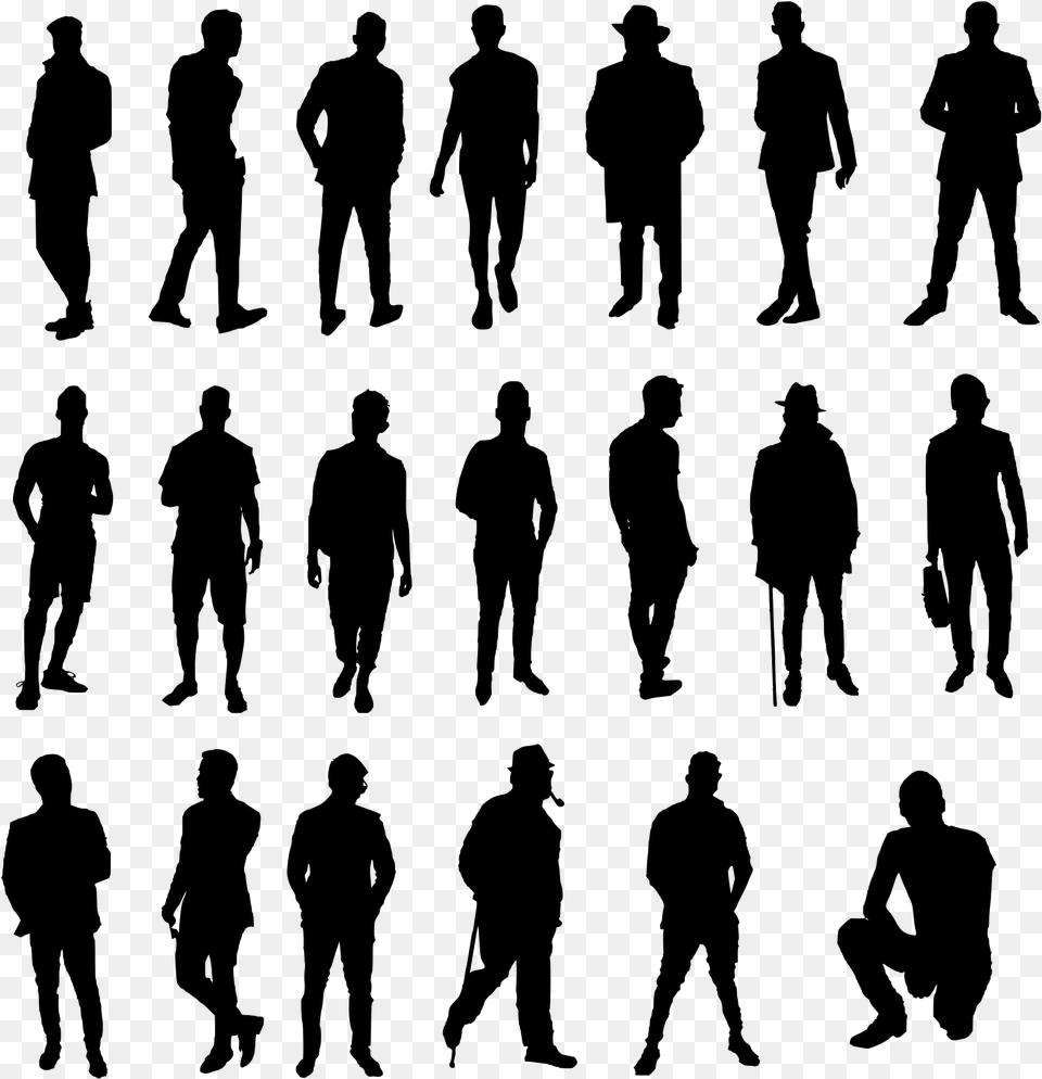 Human Scale Silhouette, Adult, Male, Man, Person Free Png Download