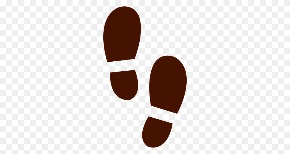 Human Shoes Footprints Silhouette, Footprint Free Transparent Png