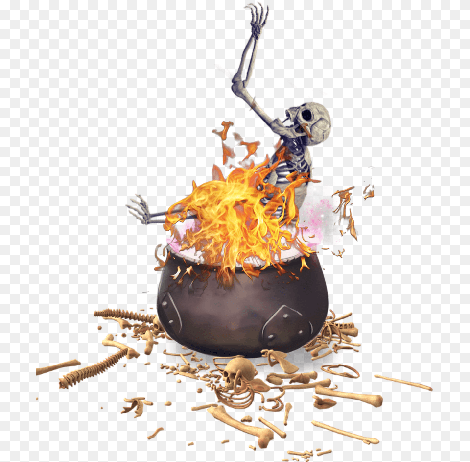 Human Skeletal Remains, Fire, Flame, Adult, Female Png