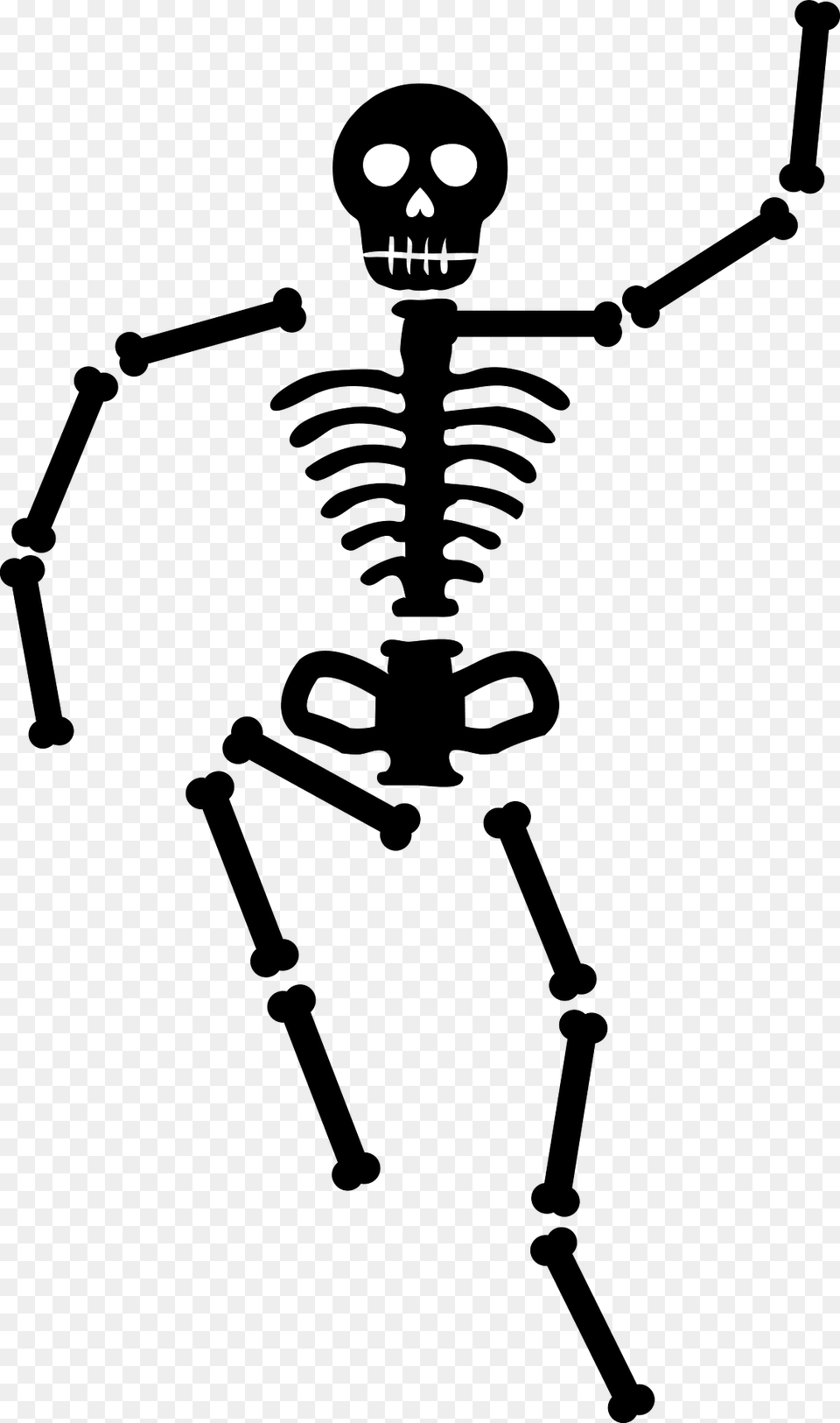 Human Skeleton Silhouette Clipart, Face, Head, Person, Mace Club Free Transparent Png