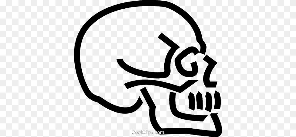 Human Skull Royalty Vector Clip Art Illustration, Helmet, American Football, Football, Person Free Transparent Png