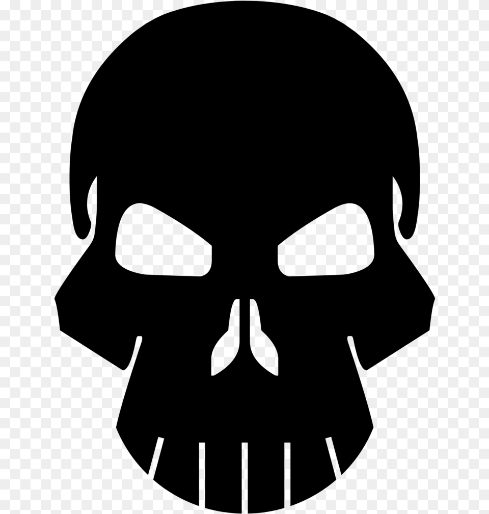 Human Skull Symbolism Bone Logo The Phantom Skull Logo Transparent, Gray Free Png