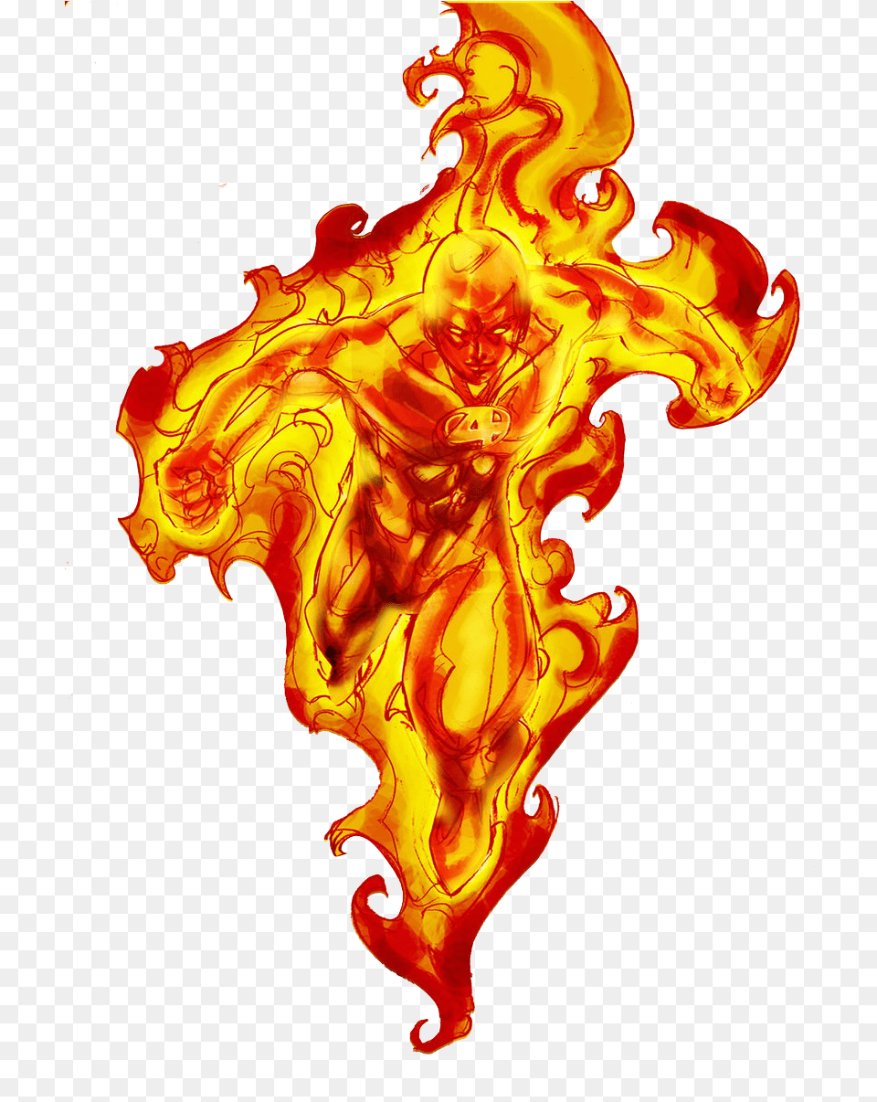 Human Torch Comic, Fire, Flame, Person, Accessories Free Transparent Png