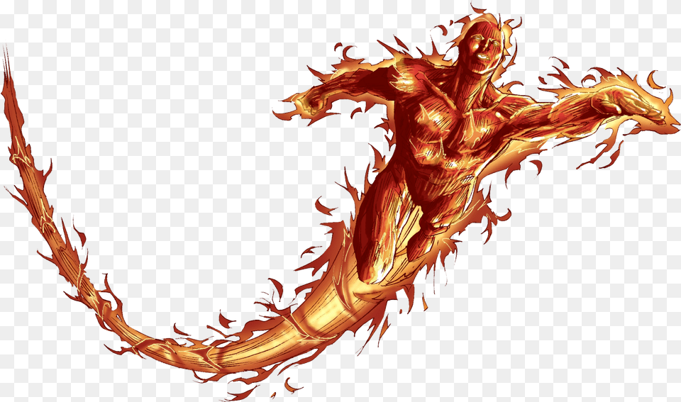 Human Torch Hd Human Torch, Dragon, Person, Face, Head Png Image